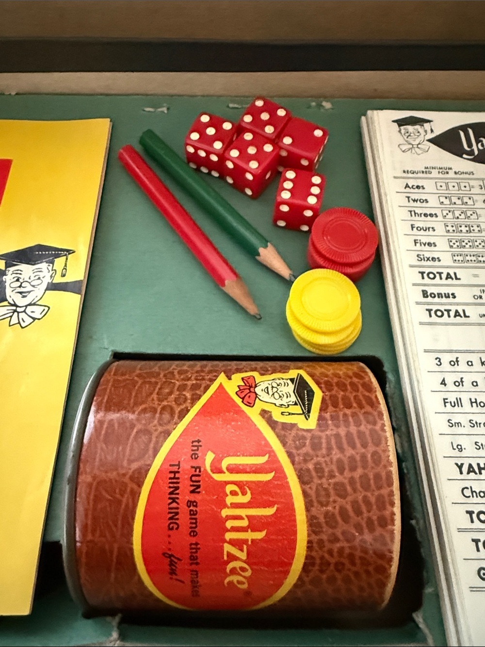 1956 Classic Yahtzee Family Game - Picture 4 of 5